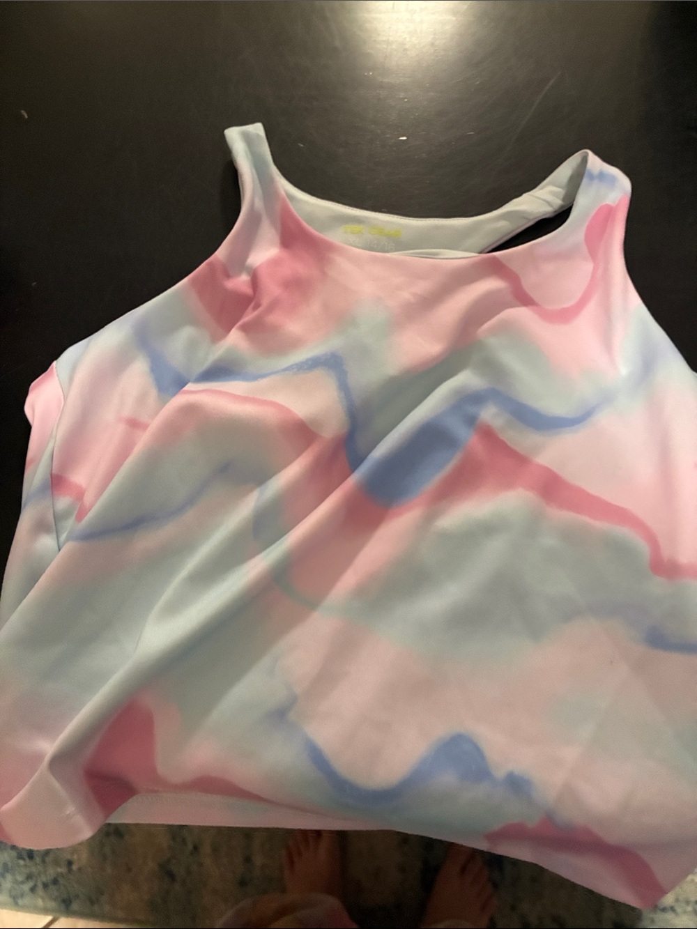 Pastel Watercolor Tank Top - Pink & Blue